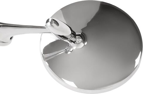 HECASA Side Mirrors Chrome Round Outside Ribbed Base Compatible with 1963 1964 1965 Chevy Chevelle Impala Nova Corvair El Camino Pair Rearview Mirrors in Saudi Arabia
