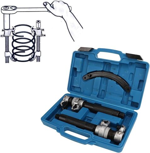 Coil Spring Compressor Tool Heavy Duty Strut Spring Compressor Set with Jaw and Bracket 2645lbs Load Capacity for Trucks and Large Cars Carbon Steel in Saudi Arabia