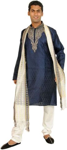 Men Kurta Sherwani Three Piece Set Plus Big Sizes upto 7XL Bollywood Indian Wedding Party wear in Saudi Arabia
