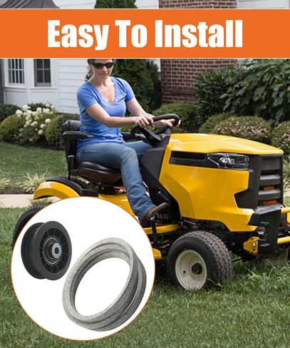 Z254F Drive Idler Pulley Drive Belt Replacement Kit Fits for Husqvarna CZ3815 CZ4217 CZ42175 460ZX Lawn Tractor Replace 539110411 & 539110311 in Saudi Arabia