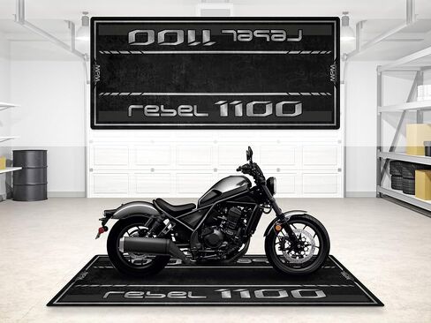 حصيرة المرآب لـ Rebel 1100 Motorcycle Model ، حصيرة مواقف للسيارات ، حصيرة حفرة ، مرآب غير قابلة للانزلاق ومرآب صالة عرض السجاد (رمادي معدني ، الحجم 1: 86.6 × 39.4/220 × 100 سم) in Kuwait