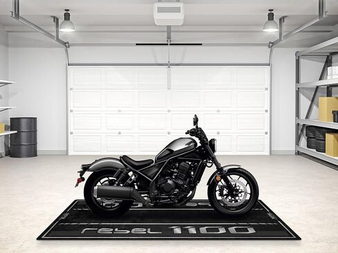 حصيرة المرآب لـ Rebel 1100 Motorcycle Model ، حصيرة مواقف للسيارات ، حصيرة حفرة ، مرآب غير قابلة للانزلاق ومرآب صالة عرض السجاد (رمادي معدني ، الحجم 1: 86.6 × 39.4/220 × 100 سم) in Kuwait