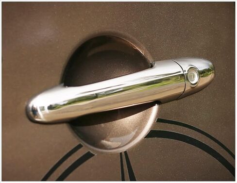 MELEXI Chrome Mirror Cover 2 PCS + Door Handle Cover 4 Door S.Steel Compatible with Sprinter 2500 2010 to 2018 in Saudi Arabia