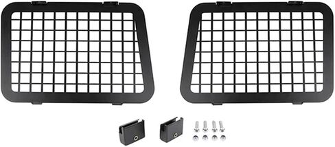 Car Rear Door Window Glass Armor Protective Decoration Frames Cover Compatible For Jeep Wrangler JL 2018-2022 Exterior Accessories in Saudi Arabia