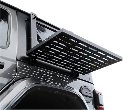 Car Rear Door Window Glass Armor Protective Frames Foldable Table Compatible For Jeep Wrangler JL 2018-2023 Exterior Accessories in Saudi Arabia