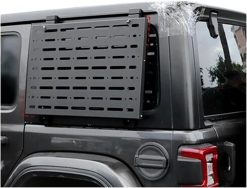 Car Rear Door Window Glass Armor Protective Frames Foldable Table Compatible For Jeep Wrangler JL 2018-2023 Exterior Accessories in Saudi Arabia