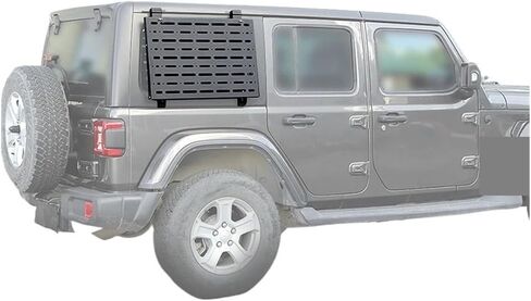 Car Rear Door Window Glass Armor Protective Frames Foldable Table Compatible For Jeep Wrangler JL 2018-2023 Exterior Accessories in Saudi Arabia