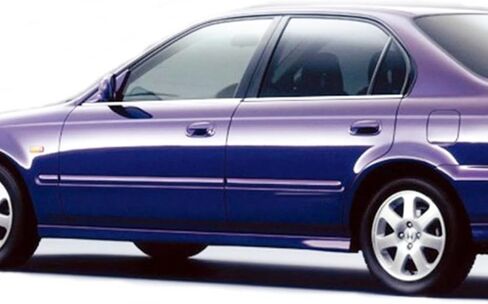 غطاء المطاط النافذة Melexi Chrome Trim 4 PCS من الصلب متوافق مع هوندا سيفيك سيدان 1996 إلى 2000 in Saudi Arabia