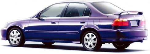 غطاء المطاط النافذة Melexi Chrome Trim 4 PCS من الصلب متوافق مع هوندا سيفيك سيدان 1996 إلى 2000 in Saudi Arabia