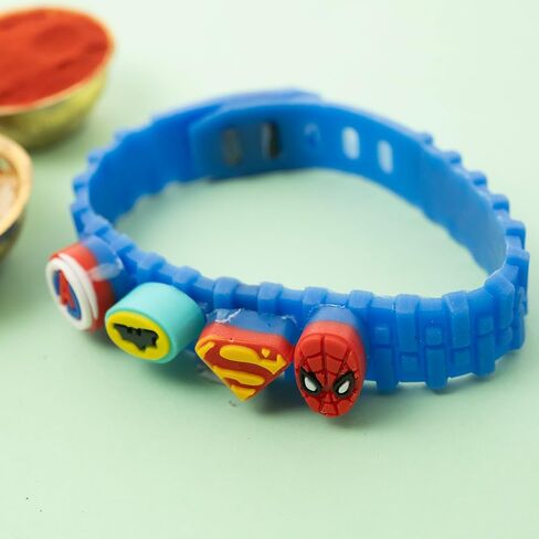 Rakhi for Brother: Rakhi for boys,rakhi for girls, handmade bracelet thread rakhi with Free Roli Chawal & Gift Card: Raksha Bandhan Gifts for Brother in Kuwait