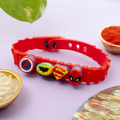 Rakhi for Brother: Rakhi for boys,rakhi for girls, handmade bracelet thread rakhi with Free Roli Chawal & Gift Card: Raksha Bandhan Gifts for Brother in Kuwait