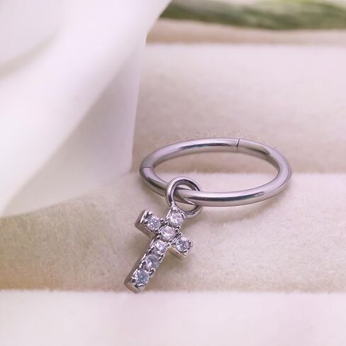 14G Hoop Clicker Belly Button Ring 316L Stefless Steel Pendant Belly Belly Rings Dual Dual in Kuwait