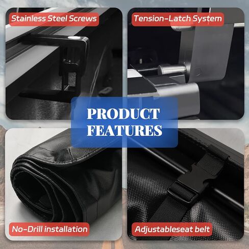 Soft Roll-up Truck Bed Tonneau Cover Compatible with 2014-2018 Chevy Silverado/GMC Sierra 1500, 2015-2019 2500HD 3500HD with Fleetside 8ft (97.6") Bed in Kuwait