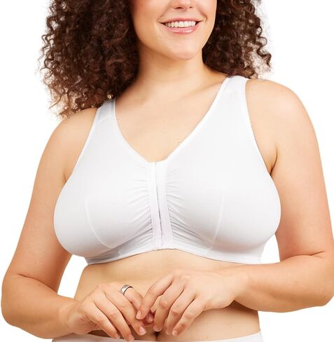LEADING LADY Meryl Front-Close Wire-Free Bra, 36FGH, Wistful Mauve in Kuwait