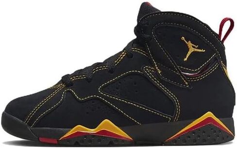 Little Kid's Jordan 7 Retro Citrus Black/Citrus-Varsity Red (DJ2778 081) - 2.5 in Saudi Arabia