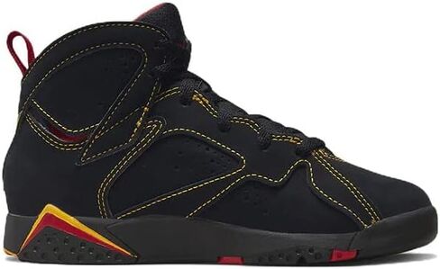 Little Kid's Jordan 7 Retro Citrus Black/Citrus-Varsity Red (DJ2778 081) - 2.5 in Saudi Arabia