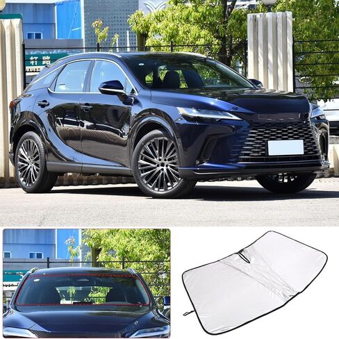 مظلة شمسية للزجاج الأمامي لسيارة Lexus RX 2016-2021، مظلة شمسية للنافذة الأمامية، حاجب شمس عاكس قابل للطي، غطاء درع الشاشة واقي للأشعة فوق البنفسجية درع حراري in Kuwait