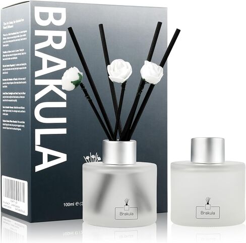 مجموعة نشر القصب Brakula 2 ، لافندر الأوكالبتوس المعطرة ، العطر المنزلي مع 14 عصي ديكور الحمام ، ناشرات القصب للمنزل 6.76 أوقية (لافندر الأوكالبتوس) in Kuwait