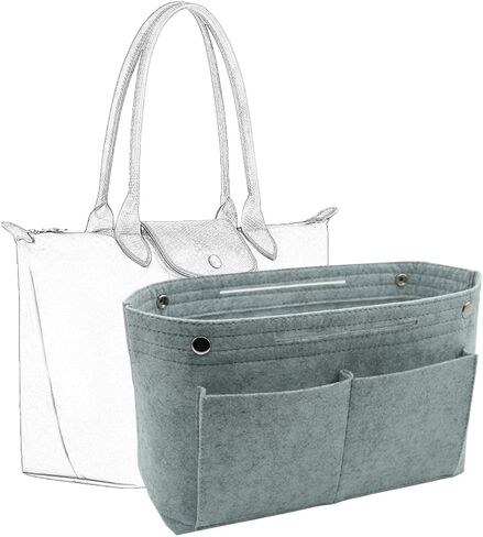 منظم محفظة إدراج ، منظم تخزين محفظة محسوس ، مقسم حقيبة يد ، إدراج حمل ، إكسسوارات حقيبة ، متوافقة مع حملات اليد ، حقائب اليد (أسود ، كبير) in Kuwait