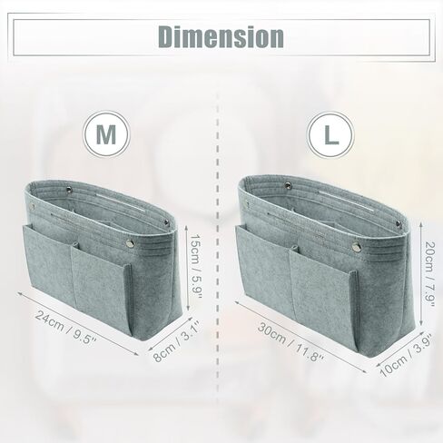 منظم محفظة إدراج ، منظم تخزين محفظة محسوس ، مقسم حقيبة يد ، إدراج حمل ، إكسسوارات حقيبة ، متوافقة مع حملات اليد ، حقائب اليد (أسود ، كبير) in Kuwait