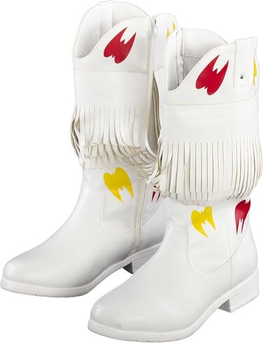 Ultimate Wrestler Warrior White Boots مع شعار Cosplay Cosplay in Saudi Arabia
