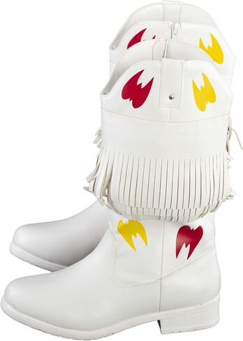 Ultimate Wrestler Warrior White Boots مع شعار Cosplay Cosplay in Saudi Arabia