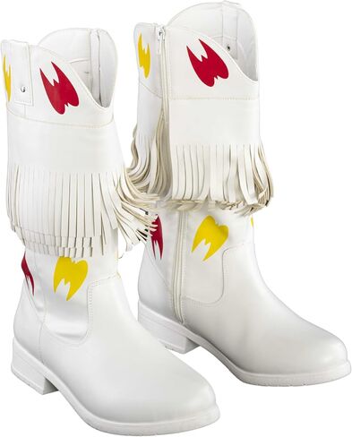 Ultimate Wrestler Warrior White Boots مع شعار Cosplay Cosplay in Saudi Arabia