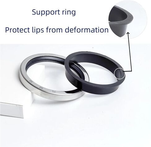 1PCS SHAFT SEAL 57 * 58 * 60 * 70/78/80/82/85/90 * 7/8/10/12/15MM SEAL SEAL الفولاذ المقاوم للصدأ (C/S-L ، 60x76x7mm) in Kuwait