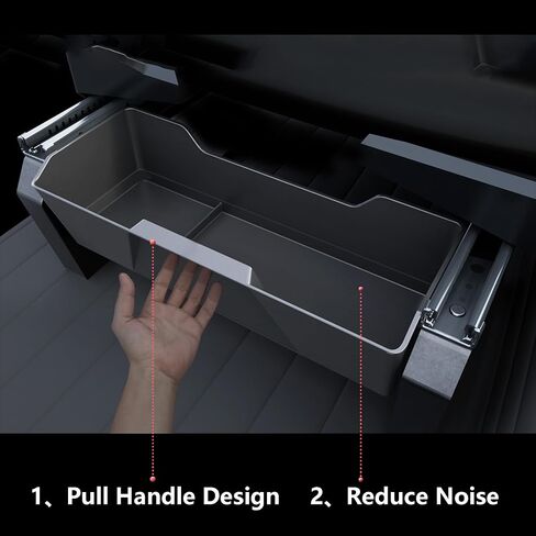 Center Console Storage Box Organizer 5 PCS for 2024-2025 Tesla Cybertruck Accessories, Behind Screen Storage Tray, Cupholder, Wireless Charger Mat and 2PCS Under Seat Storage Box in Saudi Arabia