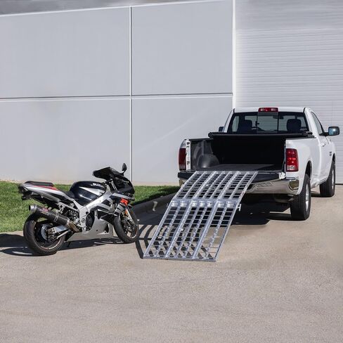 Black Widow 9' Aluminum HD Folding Arched 3-Piece Motorcycle Ramp in Kuwait