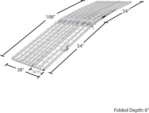 Black Widow 9' Aluminum HD Folding Arched 3-Piece Motorcycle Ramp in Kuwait