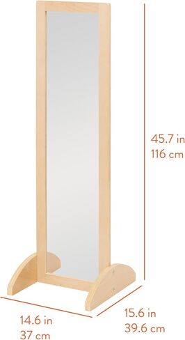 Single-Sided Bi-Directional Mirror, Kids Furniture, Natural, 1 in Saudi Arabia