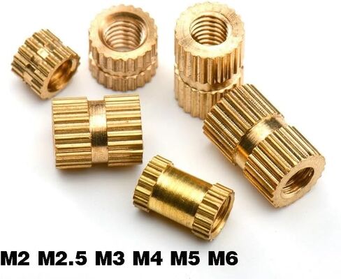 M2 M2.5 M3 M4 M5 M6 Brass Insert Nuts, Copper Knurled Thread, Embedded Nutsert for Injection Moulding by Screw Nut Hardware (A,3 mm (50 Pieces)_M3 (OD 4.5 mm)) in Kuwait