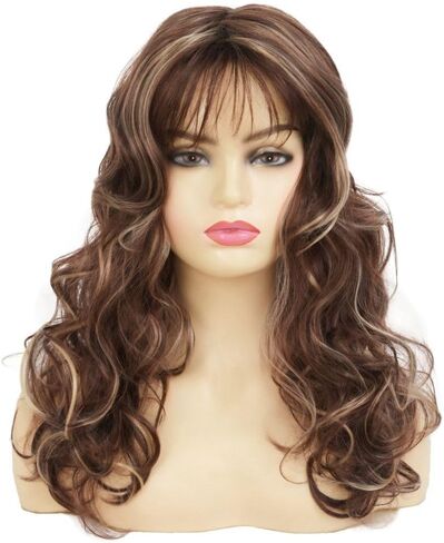 أشقر باروكات مجعد مجعد للنساء للنساء Bouffant Beehive 50s 60S Retro Costume Hair Wig with Bangs for Halloween Party Use in Kuwait