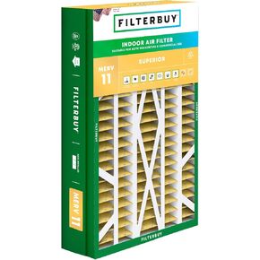 فلتر هواء Filterbuy 20x25x5 MERV 11 Allergen Defense (عبوة واحدة)، مرشحات هواء فرن HVAC AC مطوية لـ Honeywell FC100A1037، Lennox X6673، Carrier، والمزيد (الحجم الفعلي: 19.88 × 24.75 × 4.38 بوصة) in Kuwait