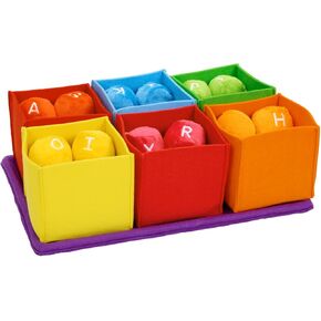 Excellerations Colorful Sorting and Counting Toy for Toddlers, 19 Plush Sorting Pieces and 1 Washable Plush 24 inches H x 36 inches W Floor mat, 18 Months and Up, Preschool Learning Activities in Kuwait