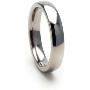 The Jewelry Source 4mm Titanium Ring Comfort Fit Band 100's of Sizes & Styles Available in Saudi Arabia