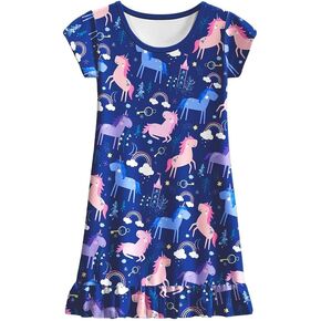 LQSZ Girls Nightgown Casual Dress Sleepwear 3-10 Years Pajamas Nightgowns for Little Girls in Kuwait