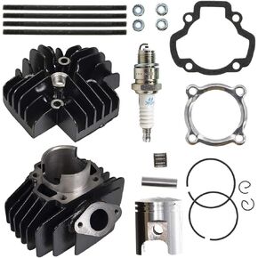 Niche 60cc Big Bore Piston Cylinder Cylinder Cylinder Head Lead for Yamaha PW50 YF60S 4-Zinger Tri-Zinger BP4-HS000-00 517-11181-01 in Kuwait