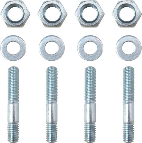 Xspander New 5/16 "X 2" Carb Carb Studs Kit (Stud ، Spacer ، Nut) لـ Holley Edelbrock Carter Rochester -4 Pack in Kuwait