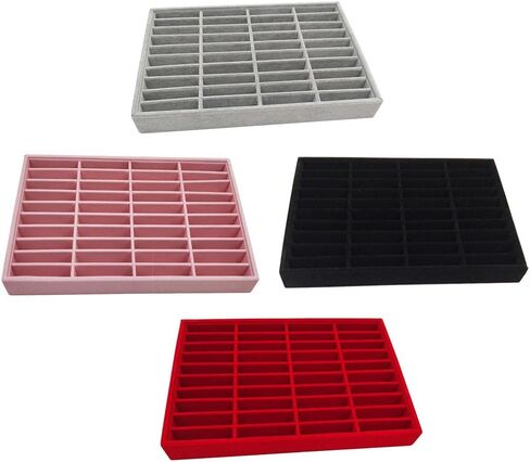 Velvet 40 Compartments Box Tray Counter Display Bangle Bracelet in Kuwait
