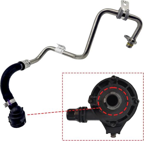 OEM Parts 11538854735 11537643226 B48 Turbocharger Coolant Return Line Hose, For 2015-2024 BMW 220i 230i 330i 430i 530e 530i 630i 740e X3 X4 Turbo coolant hose to water pump coolant hose, OE PAWODIKE in Saudi Arabia