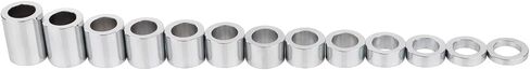 بطاقة تعريف. 25mm - O.D. 1-1/2 "(1.50) 13 قطعة محور فاصل عجلات أسود لهارلي ناعم داينا إلكترا جليد مخصصات مخصصة ومروحات in Kuwait