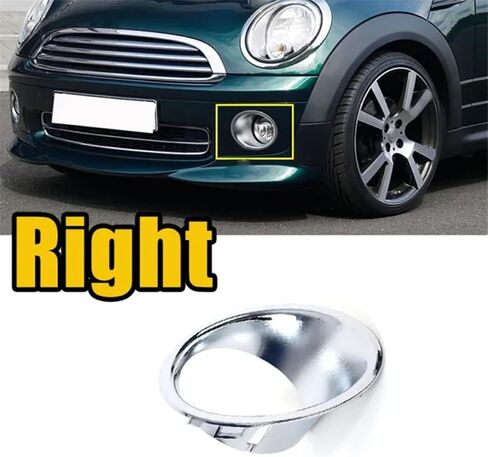 تلقائي تلقائي يمين الوفير ضباب الضوء غطاء محطات كهربائيا غطاء حلقة ديكور لسيارات BMW لـ MINI لـ Cooper R56 R56 R57 in Saudi Arabia