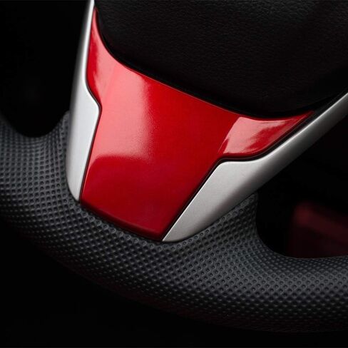 Car Steering Wheel Cover Interior Trim Panel for 10Th Gen for Honda Civic 2020 2019 2018 2017 2016 - in Saudi Arabia
