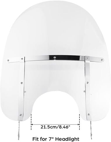 شاشة XMT-Moto Quick Detach Clear Windshield تناسب Harley Davidson Softail flst flstc in Kuwait