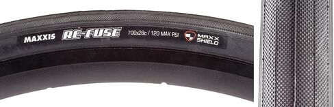 Maxxis Re-Fuse Tire Road Racing Clincher Folding Tire 700x28C, Black, 2 Tire, MX2006 in Kuwait
