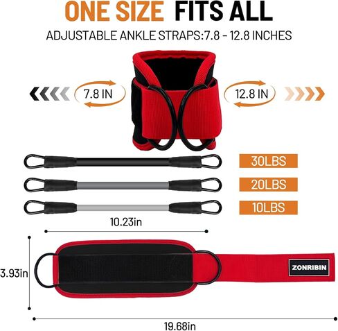 Ankle resistance bands,Upgraded Resistance Bands with Ankle Straps for Leg Muscles and Rhythm Training,Ankle resistance bands with cuffs,Resistance Bands with Ankle Straps in Saudi Arabia