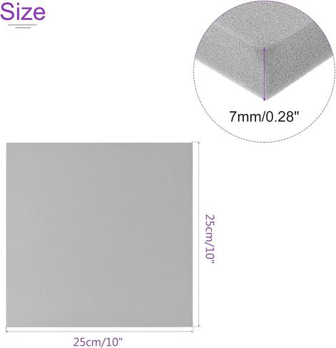 DMiotech 4 Pack 9.84 x 9.84 Inch 5mm Thick EVA Foam Sheets for Arts and Crafts Craft Foam Sheets Orange in Saudi Arabia