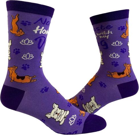 Crazy Dog T-Shirts Women's Chaos Coordinator Socks Funny Mothers Day Parenting Adulting Graphic Footwear in Saudi Arabia